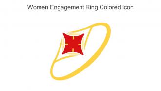 Women Engagement Ring Colored Icon In Powerpoint Pptx Png And Editable Eps Format