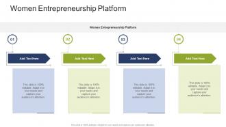 Women Entrepreneurship Platform In Powerpoint And Google Slides Cpb