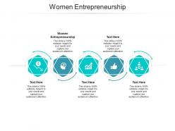 Women entrepreneurship ppt powerpoint presentation portfolio deck cpb