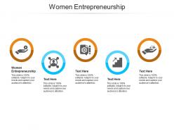 Women entrepreneurship ppt powerpoint presentation tips cpb