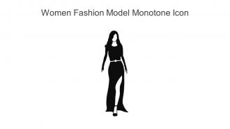 Women Fashion Model Monotone Icon In Powerpoint Pptx Png And Editable Eps Format