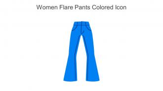 Women Flare Pants Colored Icon In Powerpoint Pptx Png And Editable Eps Format