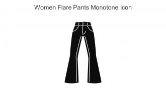 Women Flare Pants Monotone Icon In Powerpoint Pptx Png And Editable Eps Format