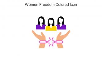 Women Freedom Colored Icon In Powerpoint Pptx Png And Editable Eps Format