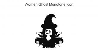 Women Ghost Monotone Icon In Powerpoint Pptx Png And Editable Eps Format