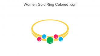 Women Gold Ring Colored Icon In Powerpoint Pptx Png And Editable Eps Format