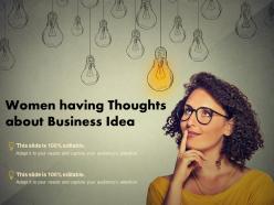 Women Having Thoughts About Business Idea