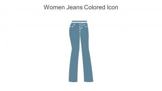 Women Jeans Colored Icon In Powerpoint Pptx Png And Editable Eps Format