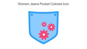 Women Jeans Pocket Colored Icon In Powerpoint Pptx Png And Editable Eps Format