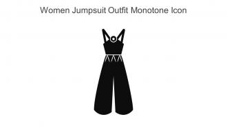 Women Jumpsuit Outfit Monotone Icon In Powerpoint Pptx Png And Editable Eps Format