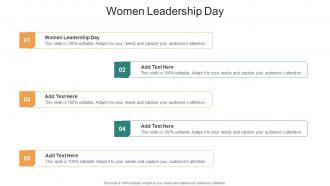 Women Leadership Day In Powerpoint And Google Slides Cpb