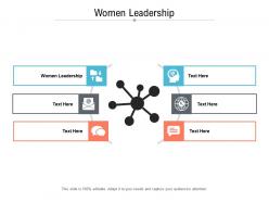 Women leadership ppt powerpoint presentation inspiration tips cpb