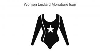 Women Leotard Monotone Icon In Powerpoint Pptx Png And Editable Eps Format
