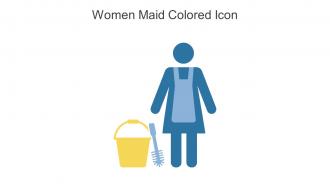 Women Maid Colored Icon In Powerpoint Pptx Png And Editable Eps Format