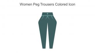 Women Peg Trousers Colored Icon In Powerpoint Pptx Png And Editable Eps Format