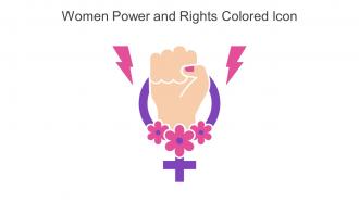 Women Power And Rights Colored Icon In Powerpoint Pptx Png And Editable Eps Format