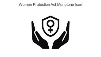 Women Protection Act Monotone Icon In Powerpoint Pptx Png And Editable Eps Format