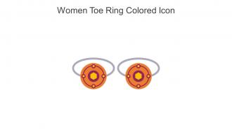 Women Toe Ring Colored Icon In Powerpoint Pptx Png And Editable Eps Format
