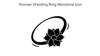 Women Wedding Ring Monotone Icon In Powerpoint Pptx Png And Editable Eps Format