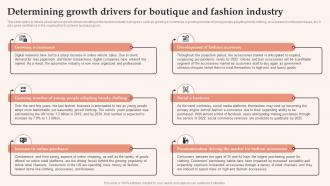 Womens Clothing Boutique Determining Growth Drivers For Boutique And Fashion Industry BP SS