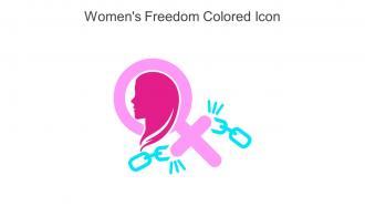 Womens Freedom Colored Icon In Powerpoint Pptx Png And Editable Eps Format