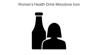 Womens Health Drink Monotone Icon In Powerpoint Pptx Png And Editable Eps Format