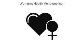 Womens Health Monotone Icon In Powerpoint Pptx Png And Editable Eps Format