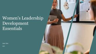 Womens Leadership Development Essentials PPT Sample AT