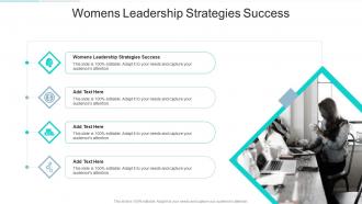 Womens Leadership Strategies Success In Powerpoint And Google Slides Cpb
