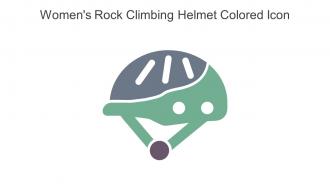 Womens Rock Climbing Helmet Colored Icon In Powerpoint Pptx Png And Editable Eps Format