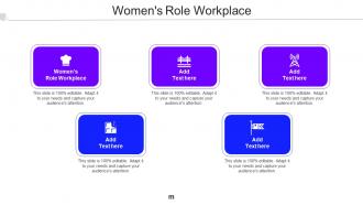 Womens Role Workplace Ppt Powerpoint Presentation Pictures Mockup Cpb