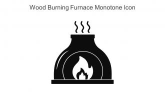 Wood Burning Furnace Monotone Icon In Powerpoint Pptx Png And Editable Eps Format