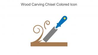 Wood Carving Chisel Colored Icon In Powerpoint Pptx Png And Editable Eps Format