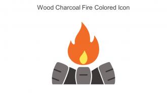 Wood Charcoal Fire Colored Icon In Powerpoint Pptx Png And Editable Eps Format