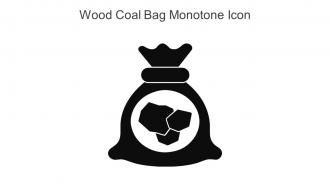 Wood Coal Bag Monotone Icon In Powerpoint Pptx Png And Editable Eps Format