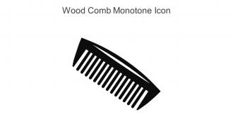 Wood Comb Monotone Icon In Powerpoint Pptx Png And Editable Eps Format