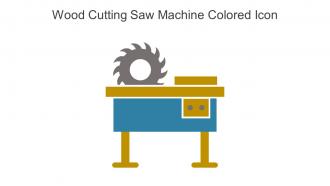 Wood Cutting Saw Machine Colored Icon In Powerpoint Pptx Png And Editable Eps Format