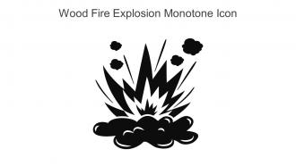 Wood Fire Explosion Monotone Icon In Powerpoint Pptx Png And Editable Eps Format