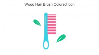 Wood Hair Brush Colored Icon In Powerpoint Pptx Png And Editable Eps Format