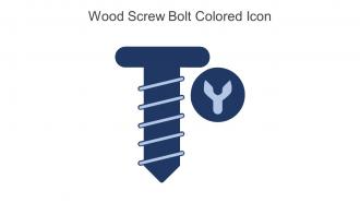 Wood Screw Bolt Colored Icon In Powerpoint Pptx Png And Editable Eps Format