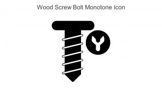 Wood Screw Bolt Monotone Icon In Powerpoint Pptx Png And Editable Eps Format