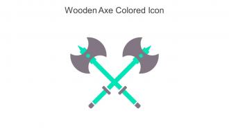 Wooden Axe Colored Icon In Powerpoint Pptx Png And Editable Eps Format