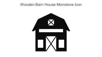 Wooden Barn House Monotone Icon In Powerpoint Pptx Png And Editable Eps Format