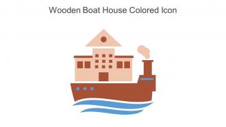Wooden Boat House Colored Icon In Powerpoint Pptx Png And Editable Eps Format