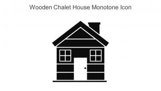 Wooden Chalet House Monotone Icon In Powerpoint Pptx Png And Editable Eps Format