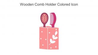 Wooden Comb Holder Colored Icon In Powerpoint Pptx Png And Editable Eps Format