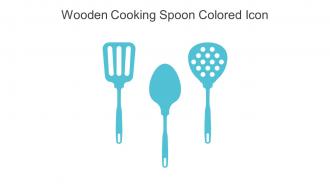 Wooden Cooking Spoon Colored Icon In Powerpoint Pptx Png And Editable Eps Format