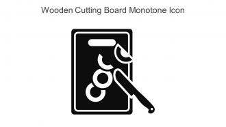 Wooden Cutting Board Monotone Icon In Powerpoint Pptx Png And Editable Eps Format
