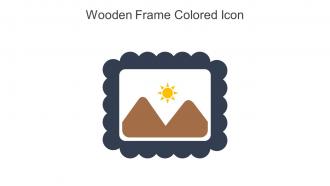 Wooden Frame Colored Icon In Powerpoint Pptx Png And Editable Eps Format