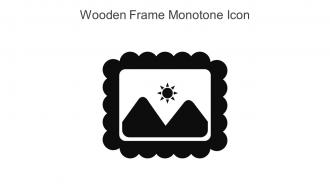 Wooden Frame Monotone Icon In Powerpoint Pptx Png And Editable Eps Format